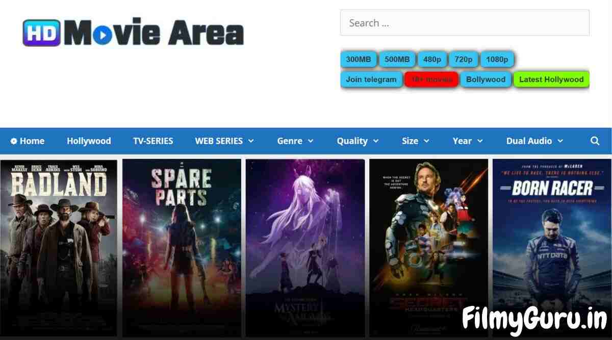 HDMovieArea 2023: Download 300MB Movies Free 720p HD Leaked Online